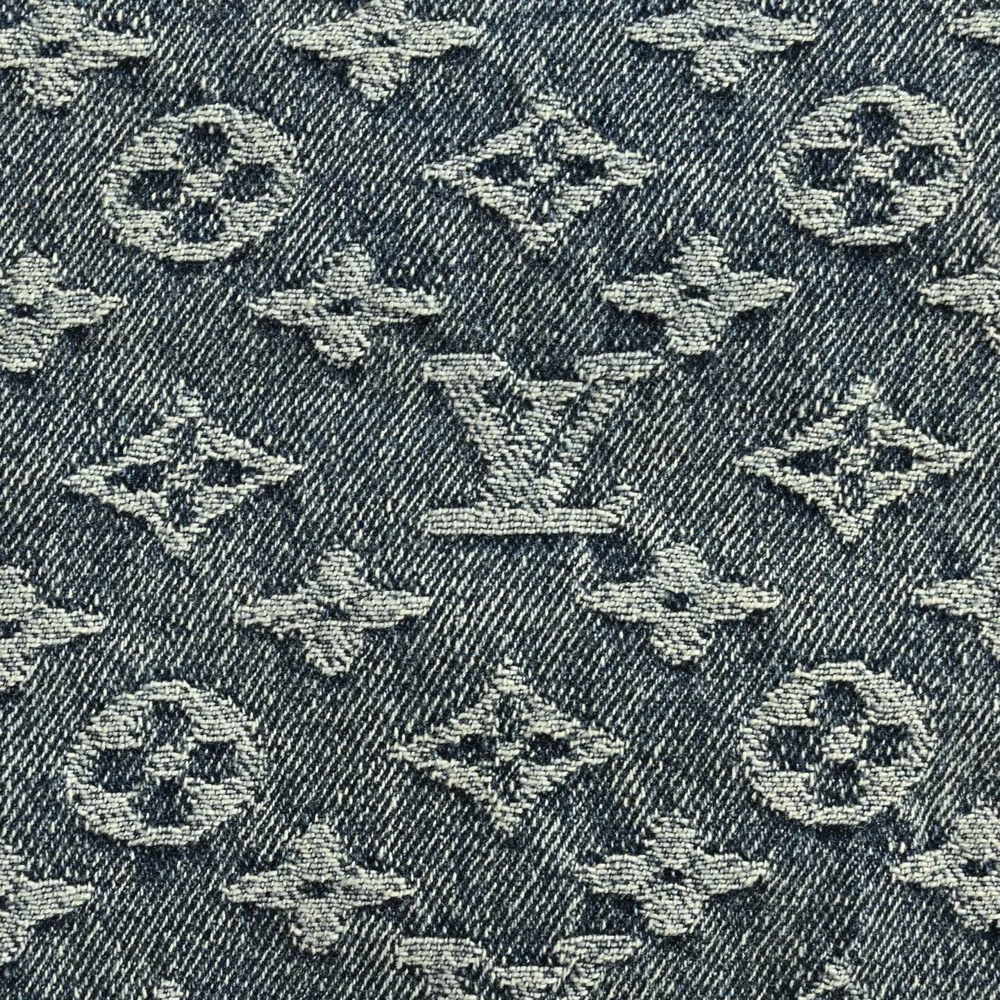 Louis Vuitton/Louis Vuitton love leather brand old flower jacquard jeans